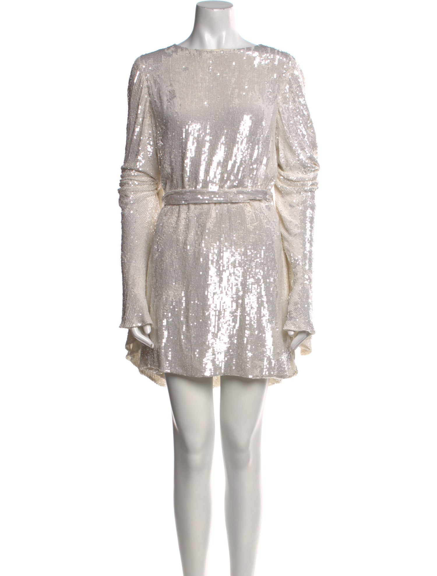 Caroline Constas Bateau Neckline Mini Dress