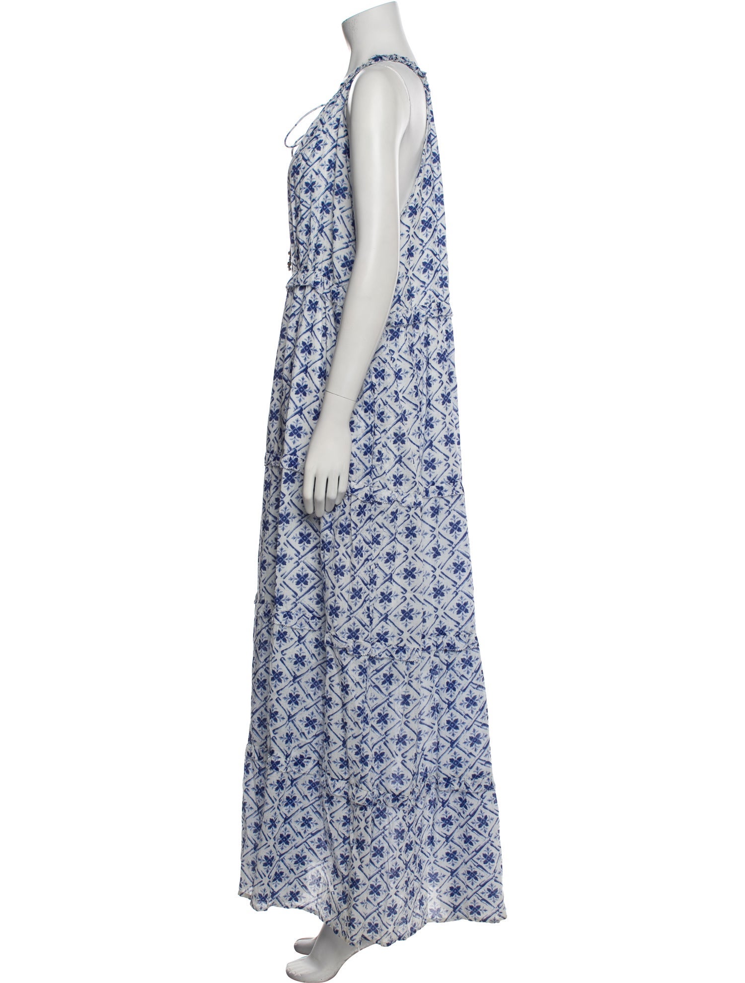 Caroline Constas Printed Long Dress