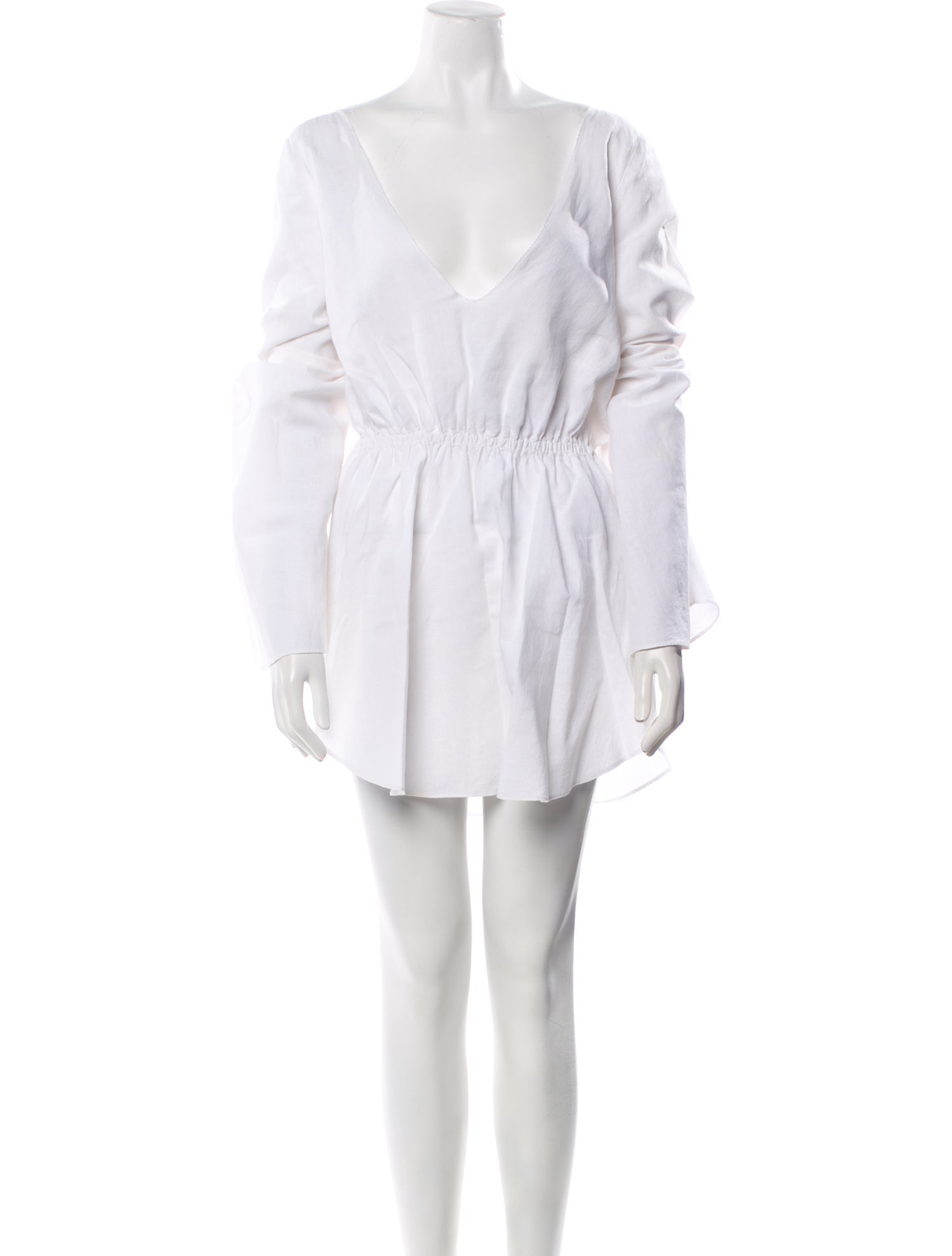 Caroline Constas Pleated Accents Cover-Up