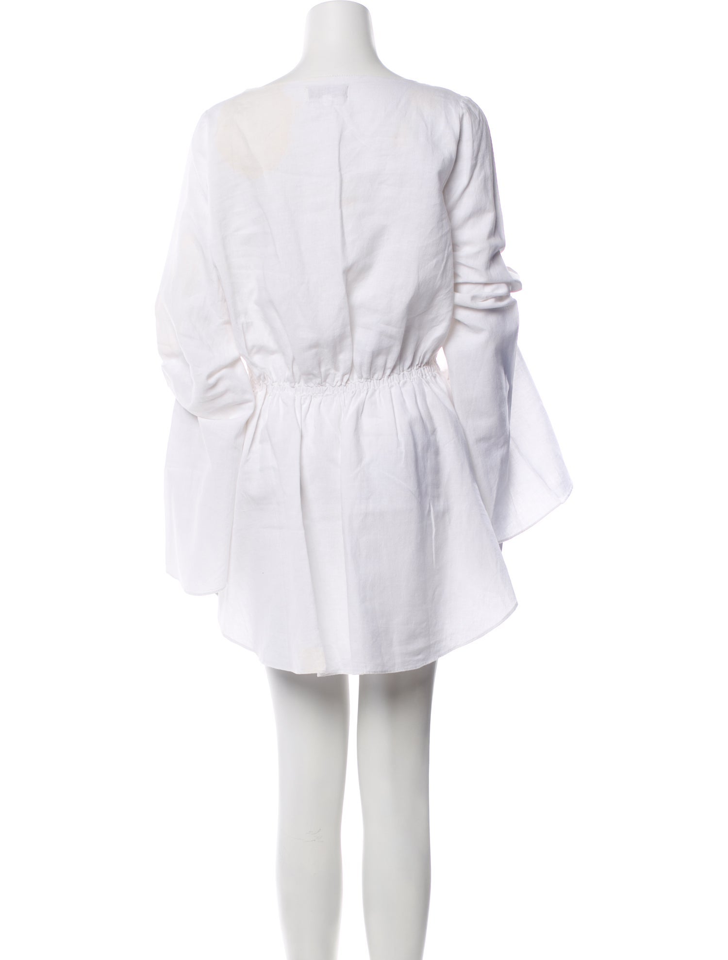 Caroline Constas Pleated Accents Cover-Up