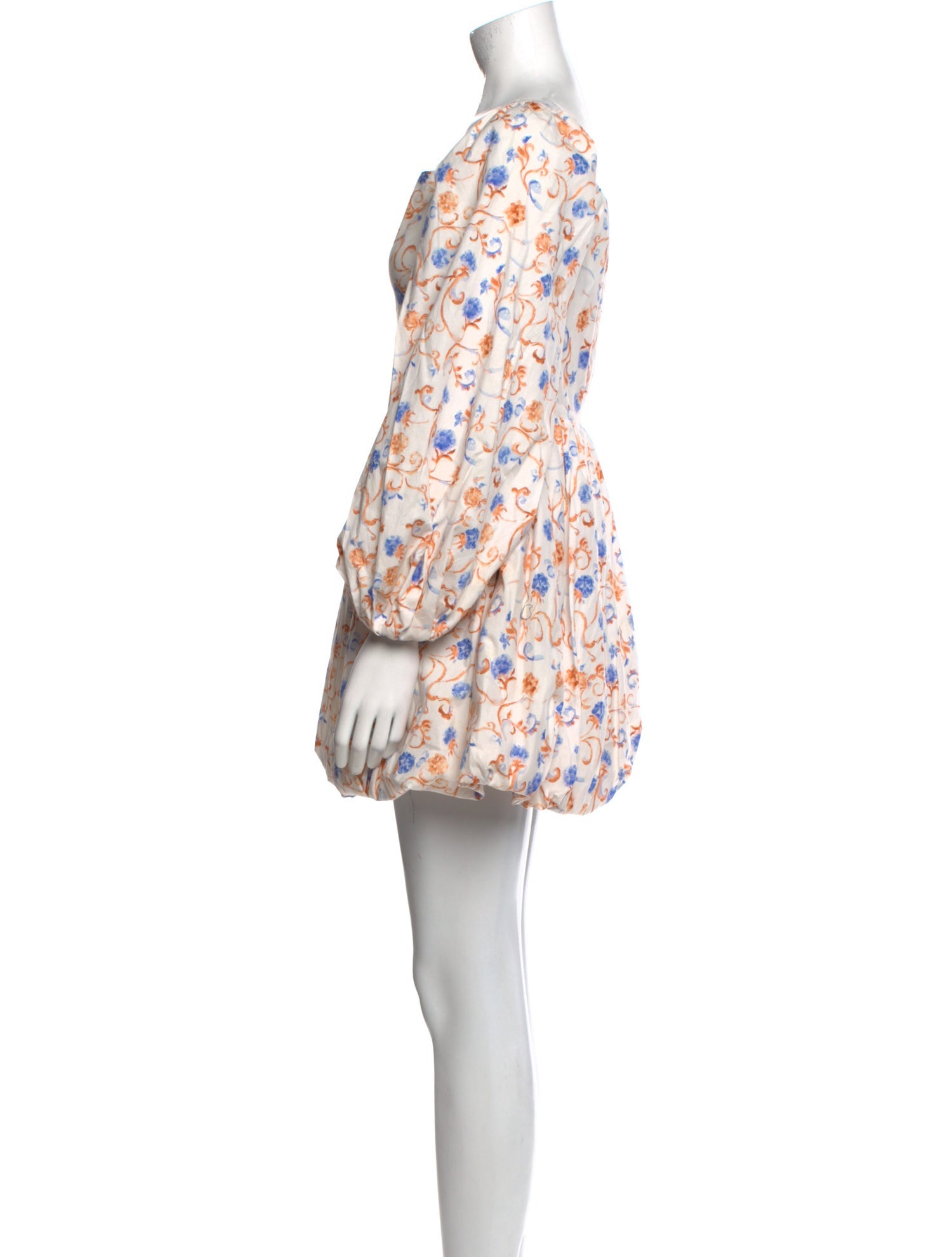 Caroline Constas Floral Print Mini Dress