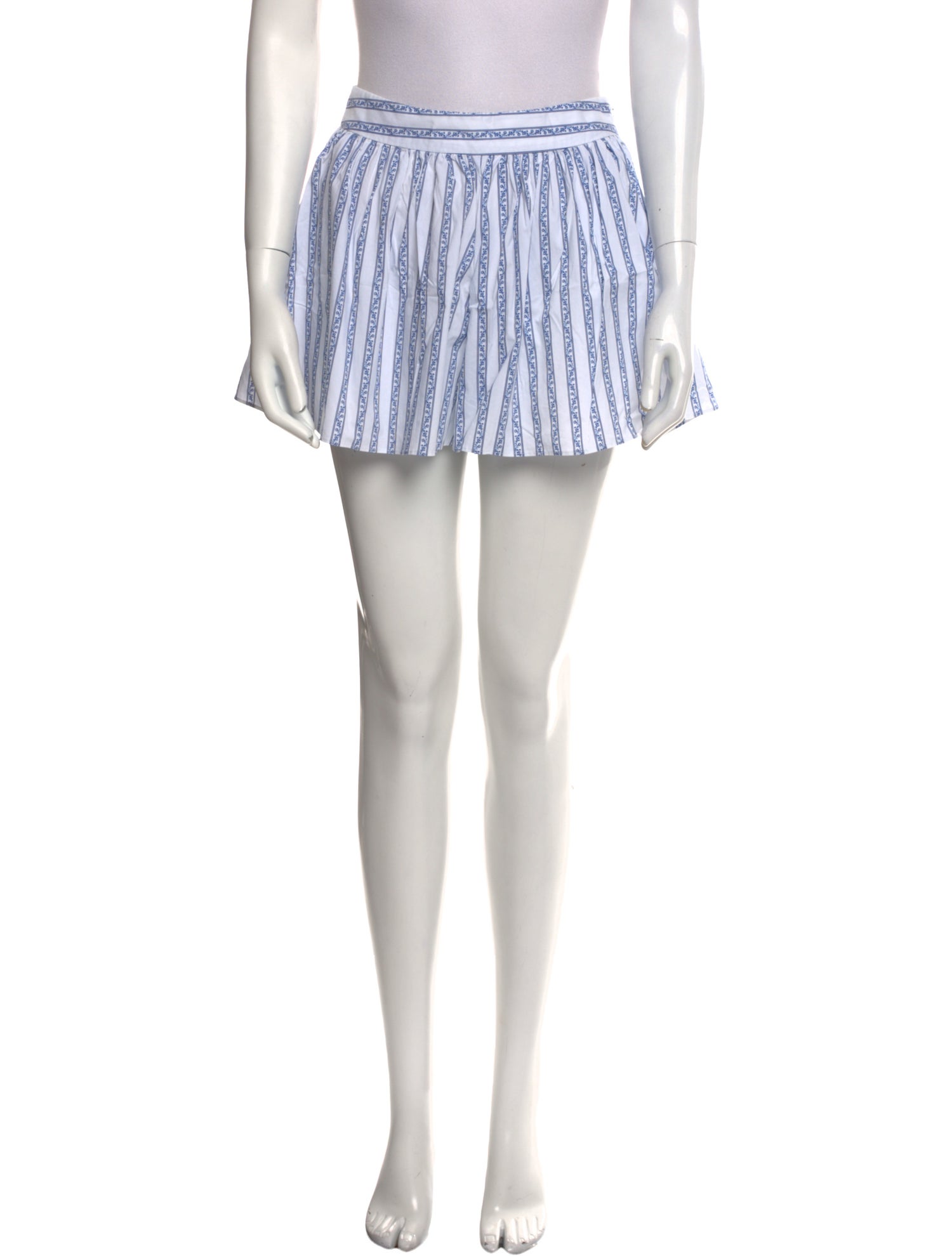 Caroline Constas Striped Mini Shorts