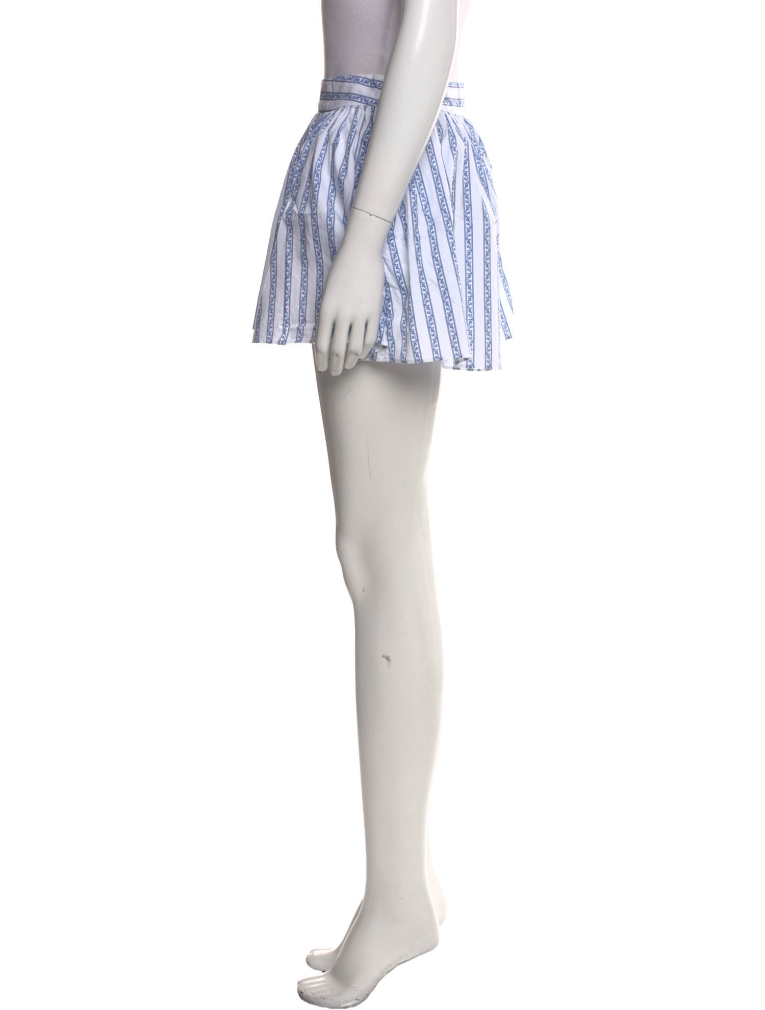 Caroline Constas Striped Mini Shorts