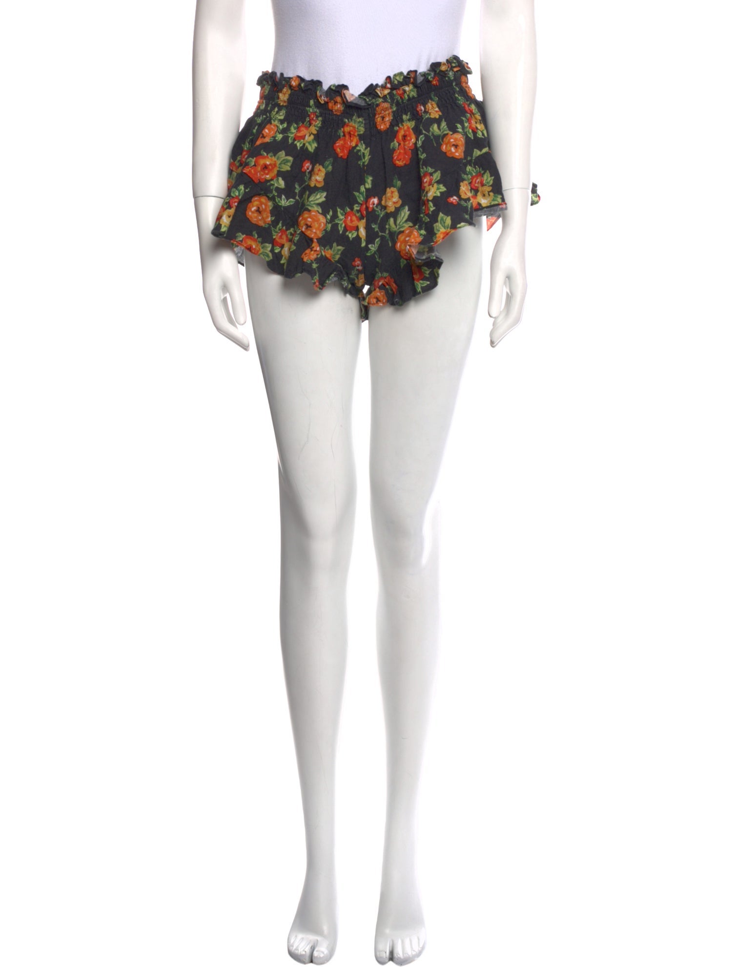 Caroline Constas Linen Mini Shorts