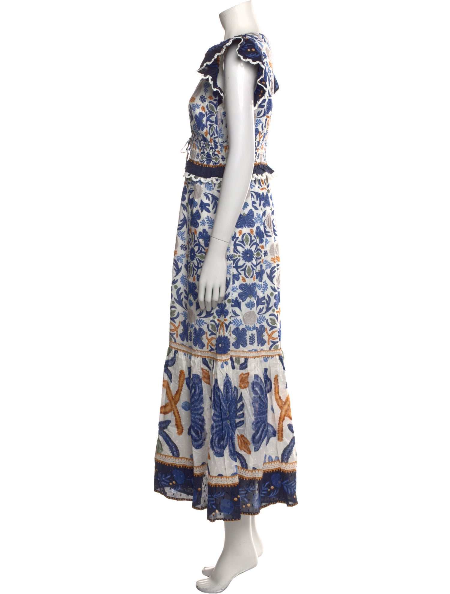 Caroline Constas Floral Print Long Dress w/ Tags