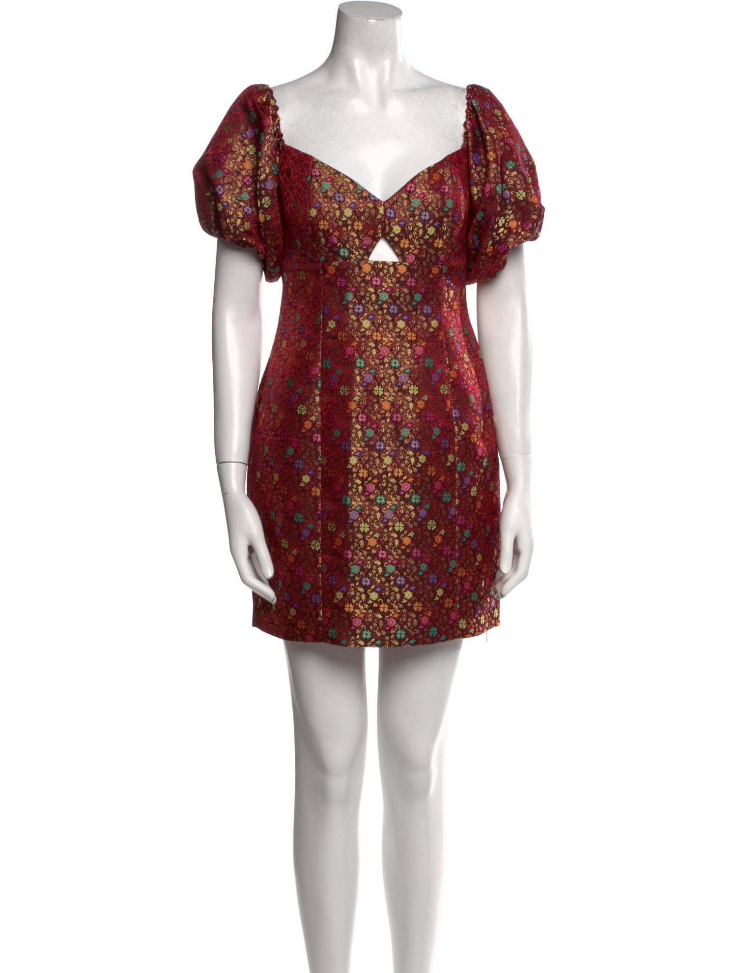 Caroline Constas Floral Print Mini Dress