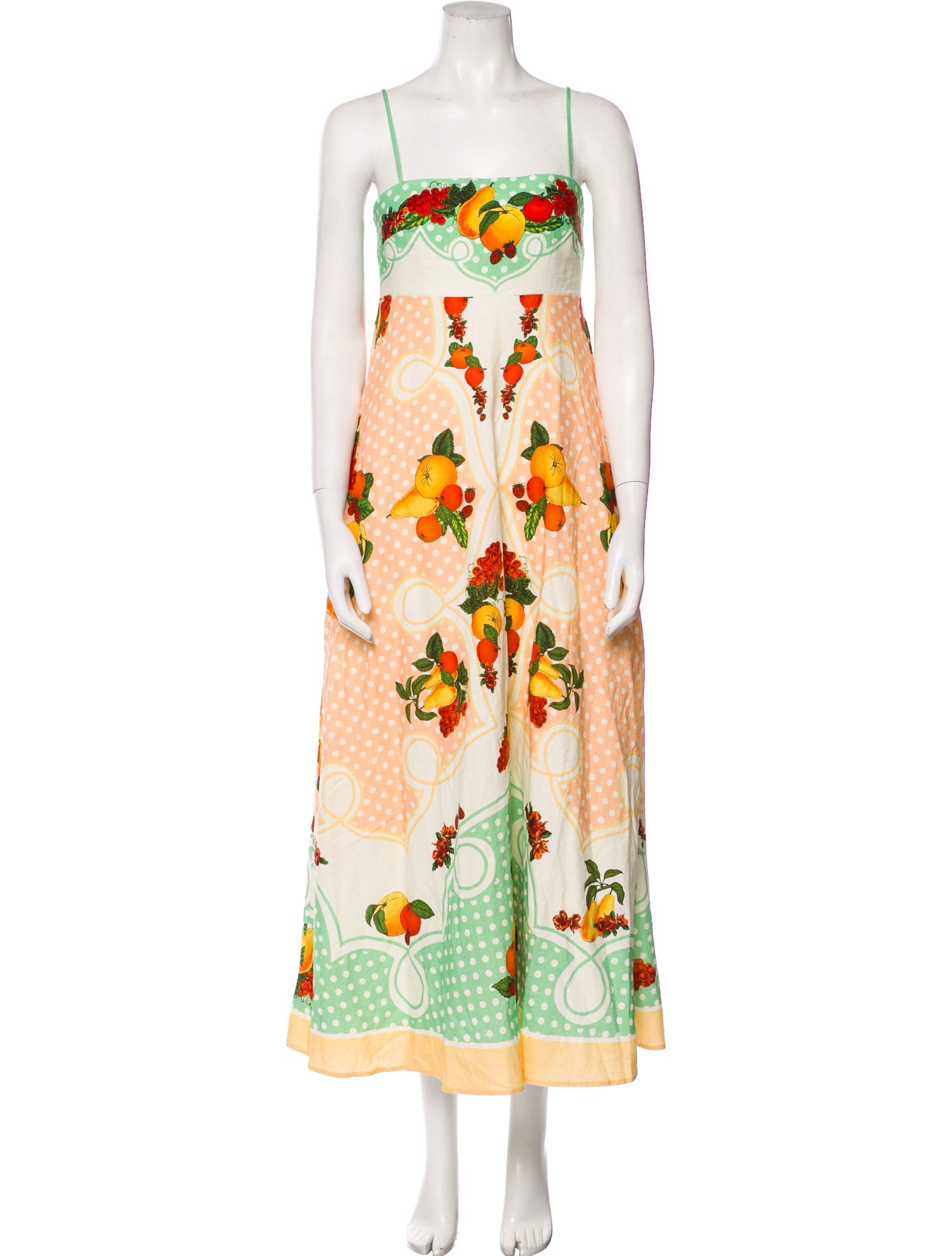 Caroline Constas Floral Print Long Dress