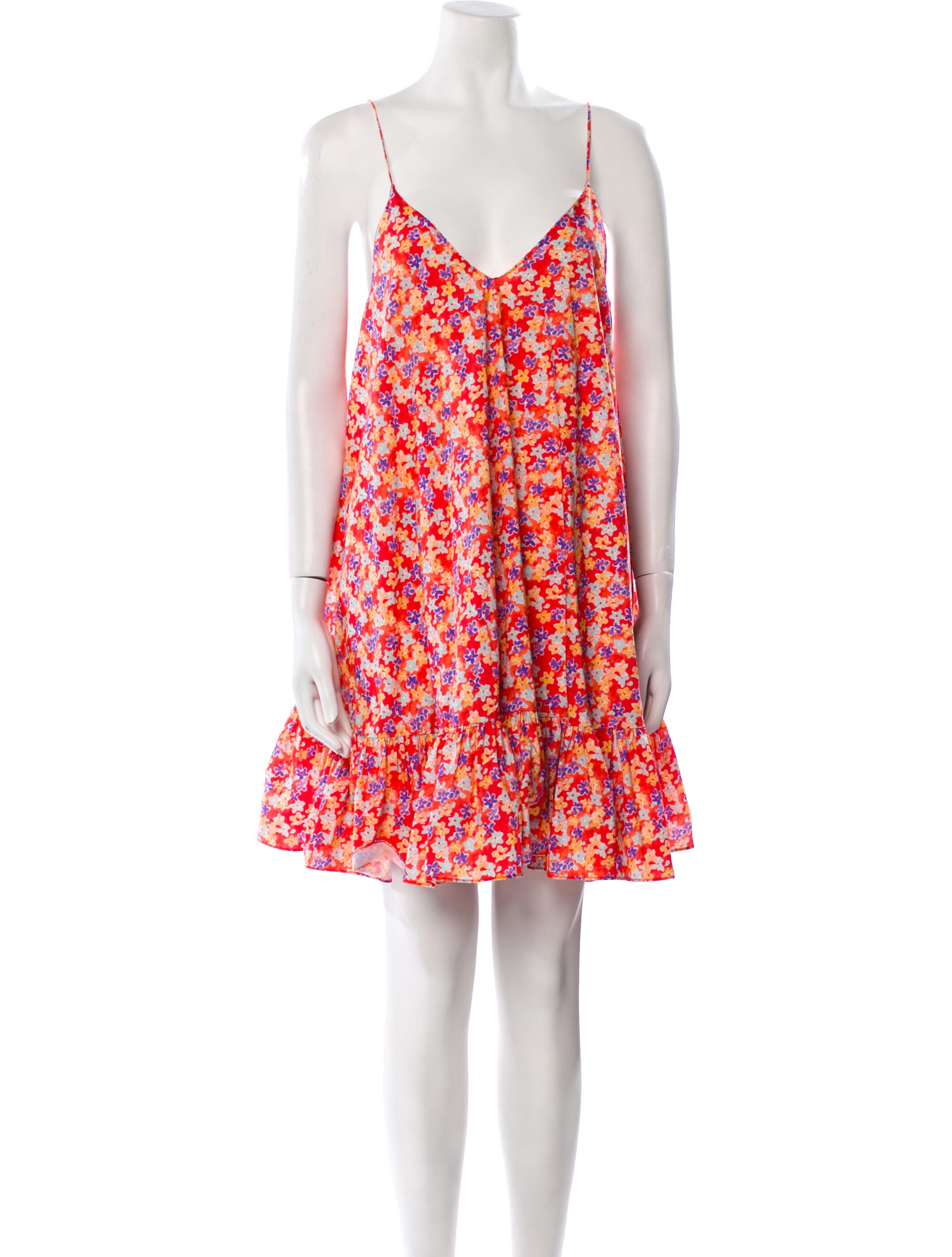 Caroline Constas Floral Print Mini Dress