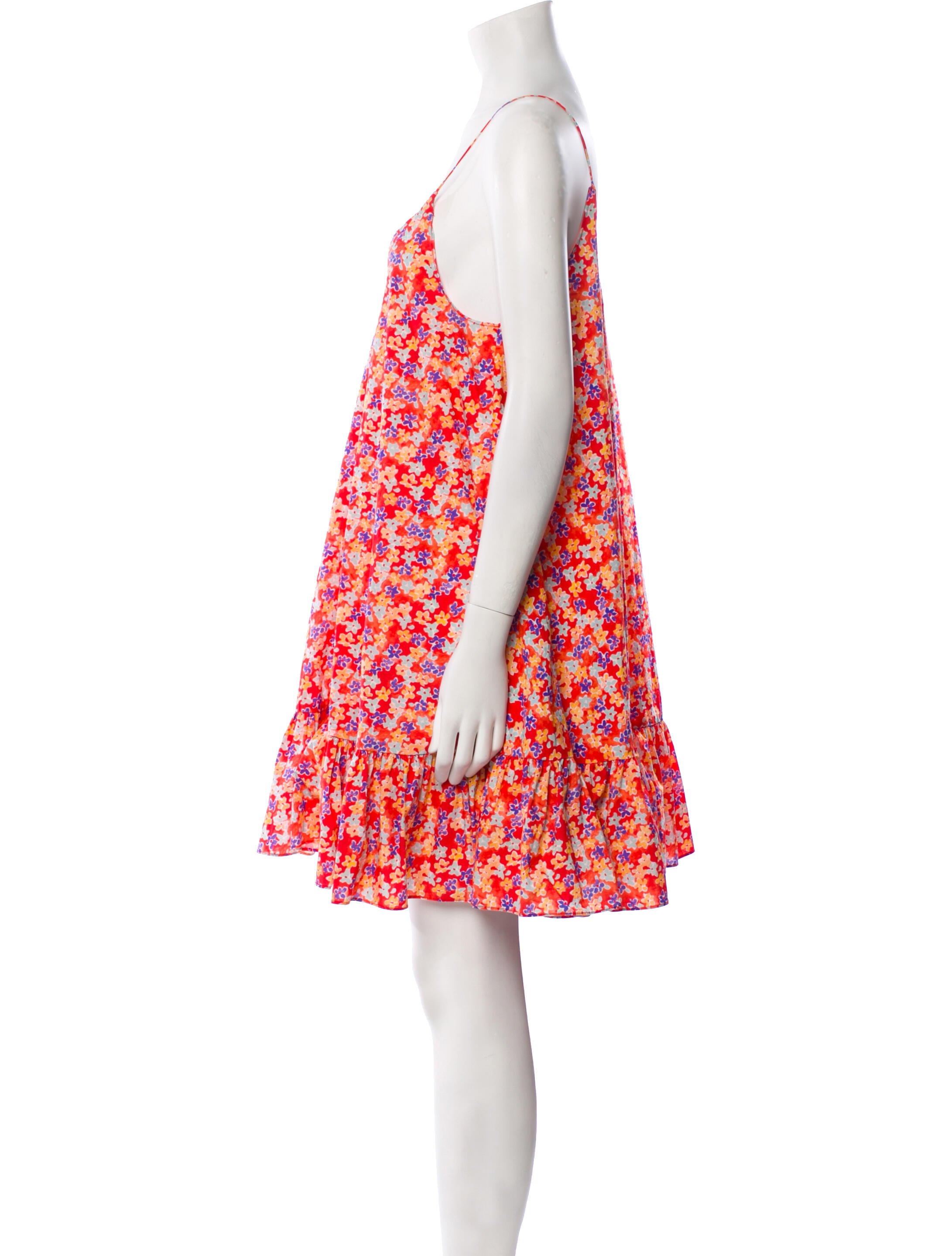 Caroline Constas Floral Print Mini Dress