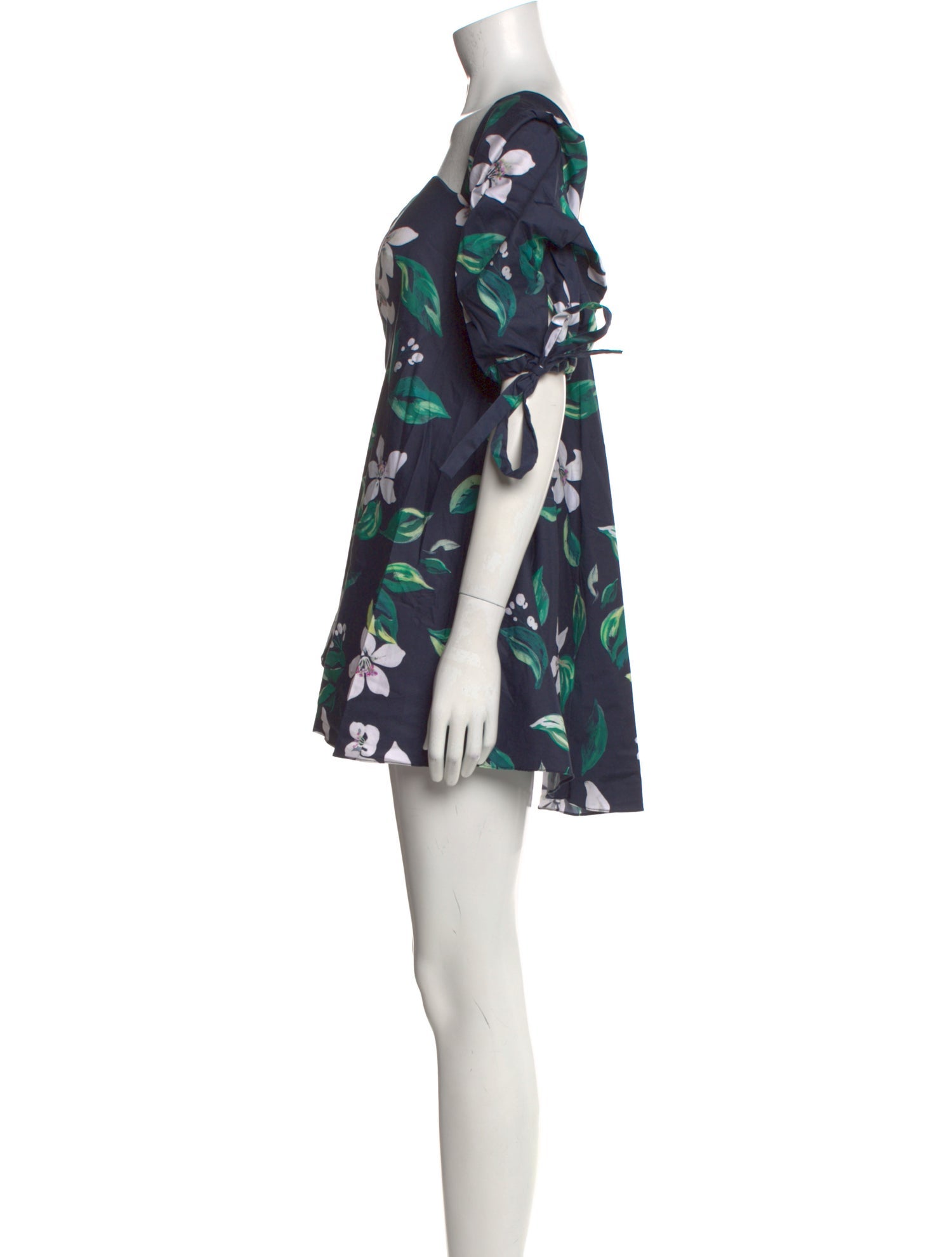 Caroline Constas Floral Print Mini Dress