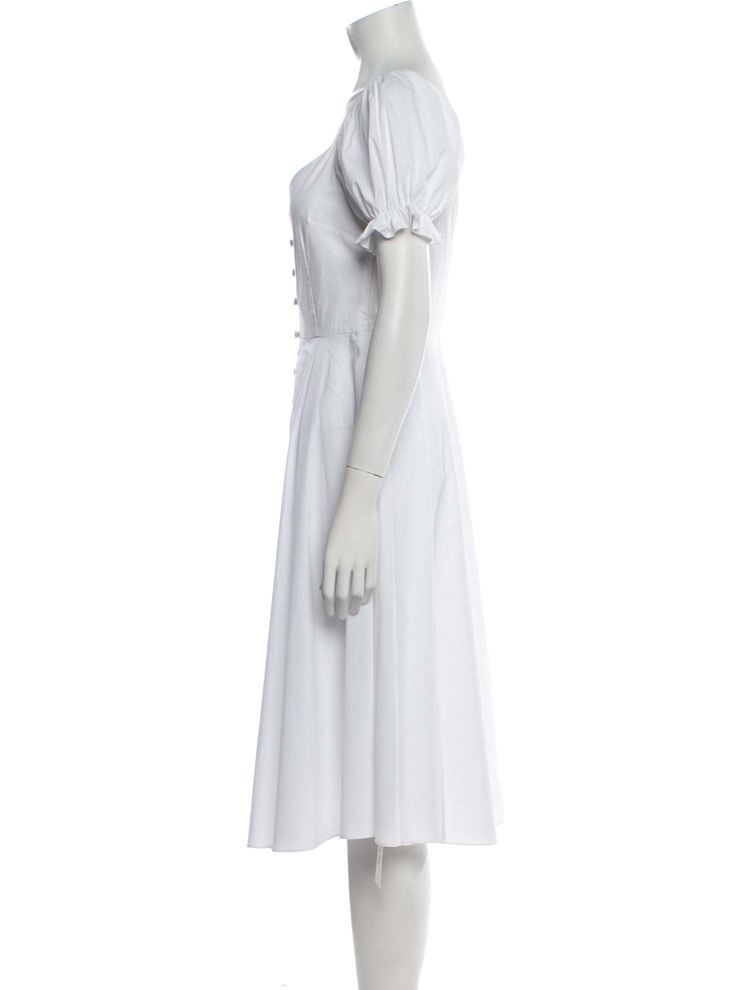 Caroline Constas V-Neck Midi Length Dress