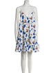 Caroline Constas Floral Print Mini Dress