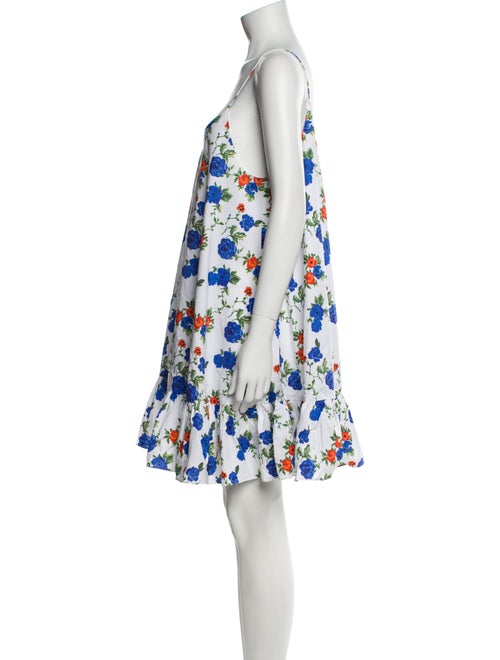 Caroline Constas Floral Print Mini Dress