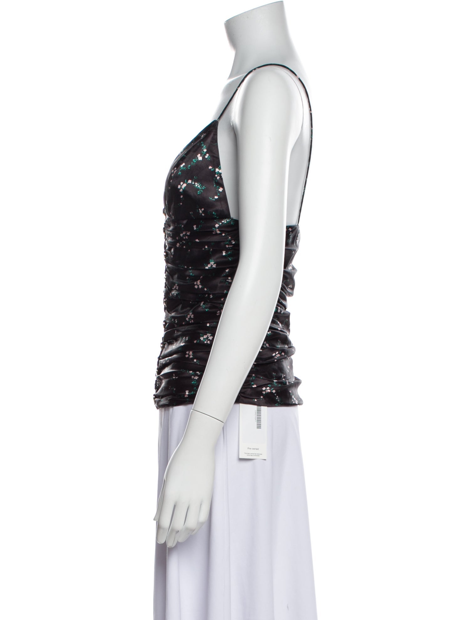 Caroline Constas Printed V-Neck Top