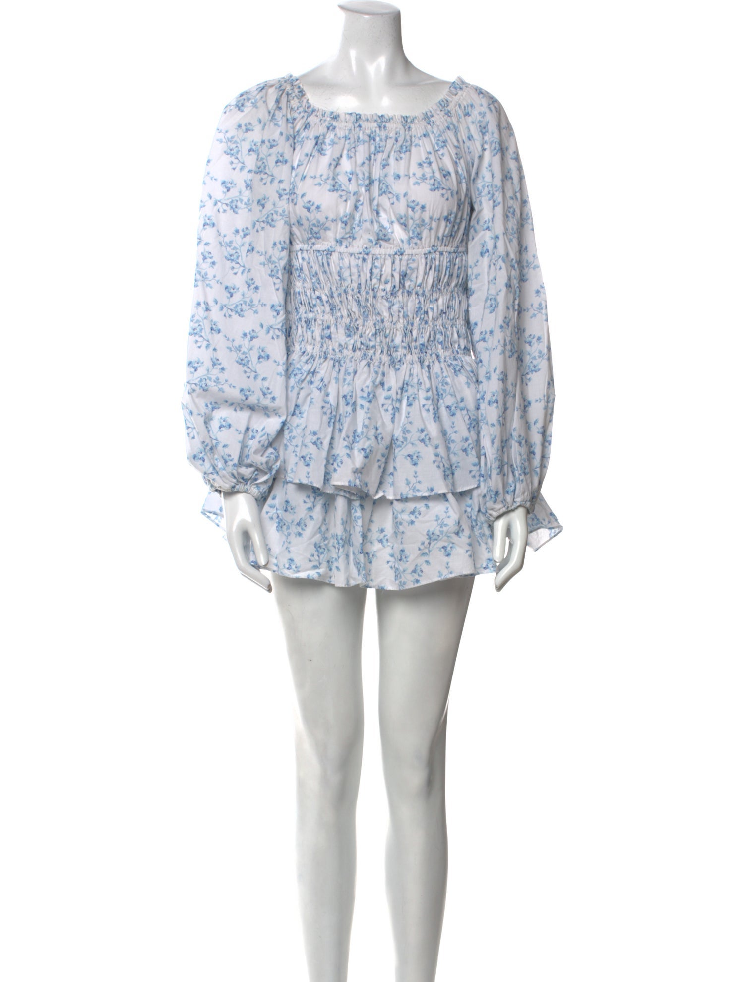 Caroline Constas Floral Print Mini Dress