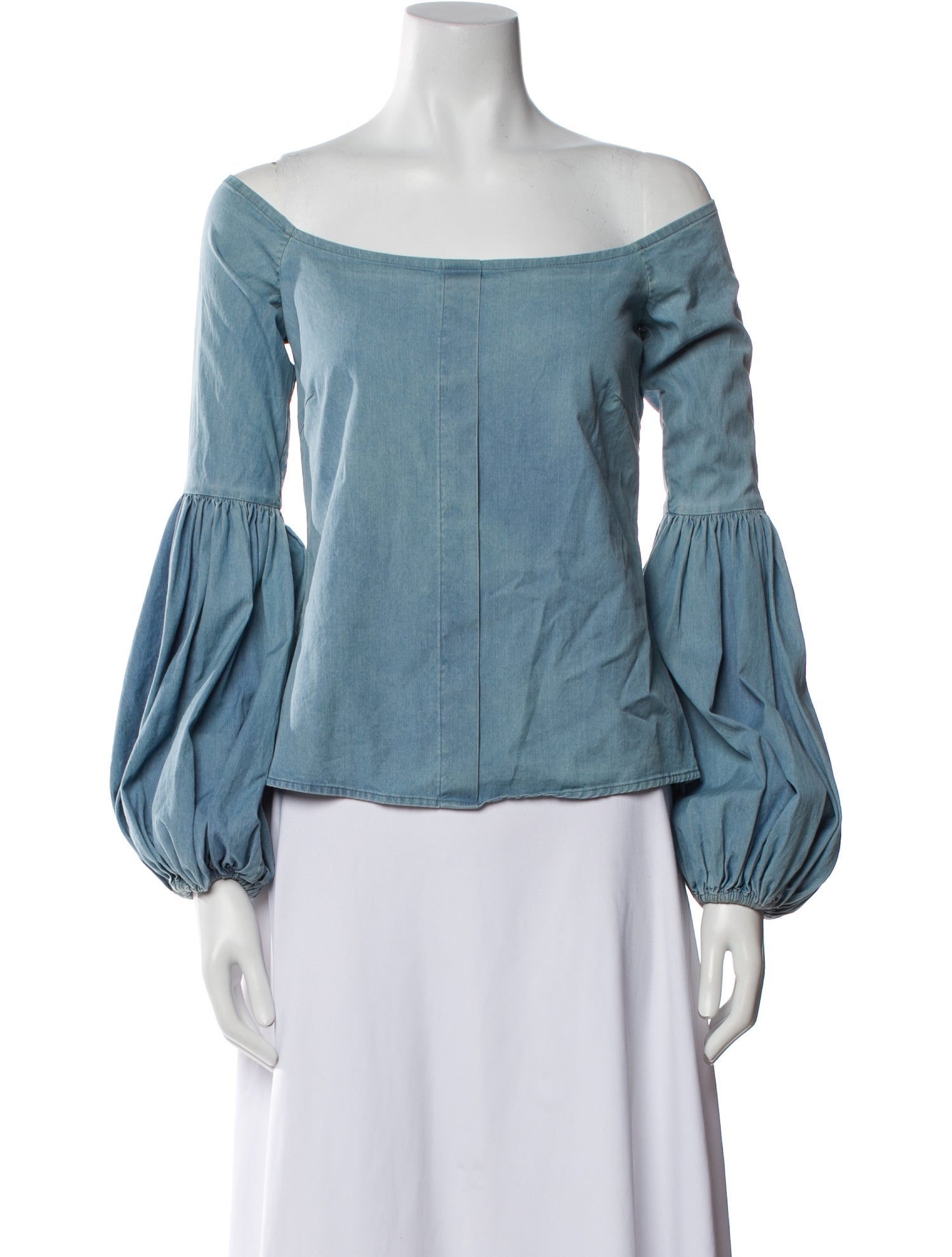 Caroline Constas Off-The-Shoulder Long Sleeve Blouse w/ Tags