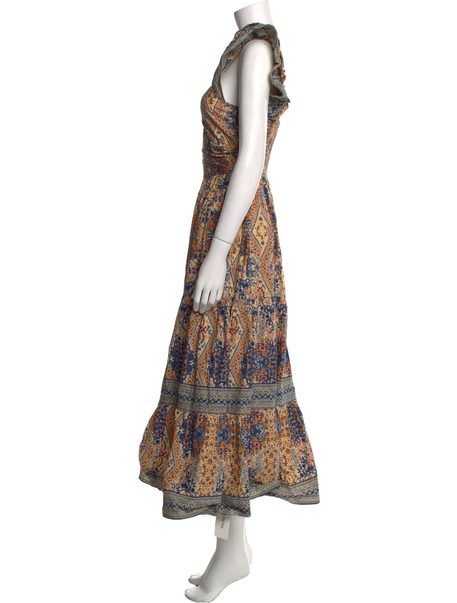 Caroline Constas Printed Long Dress w/ Tags