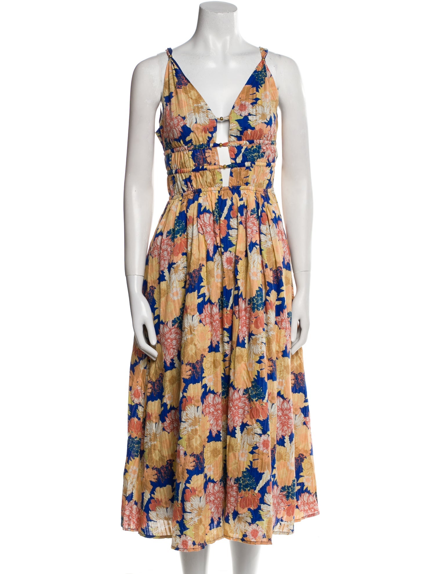 Caroline Constas Floral Print Long Dress w/ Tags