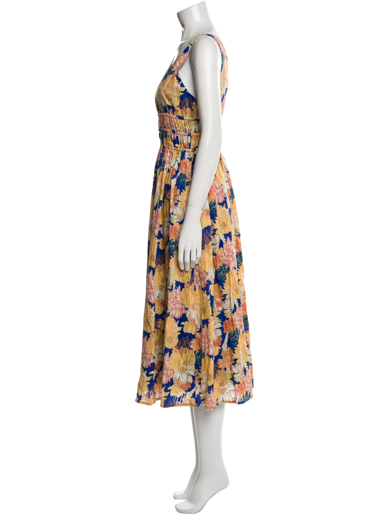Caroline Constas Floral Print Midi Length Dress w/ Tags