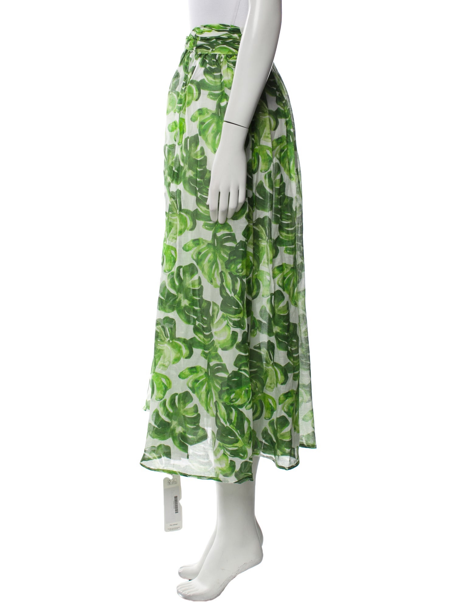 Caroline Constas Printed Midi Length Skirt