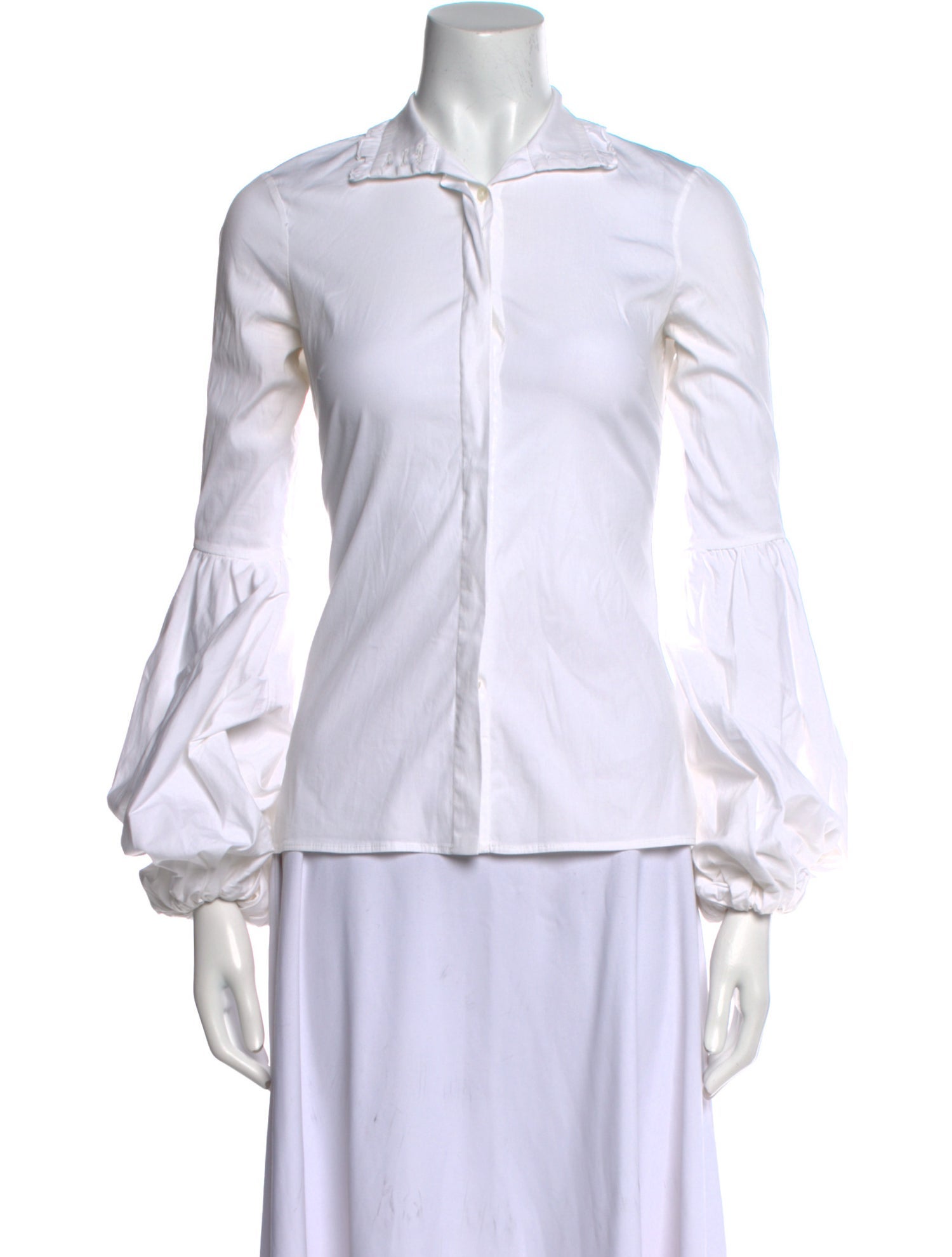 Caroline Constas Long Sleeve Button-Up Top