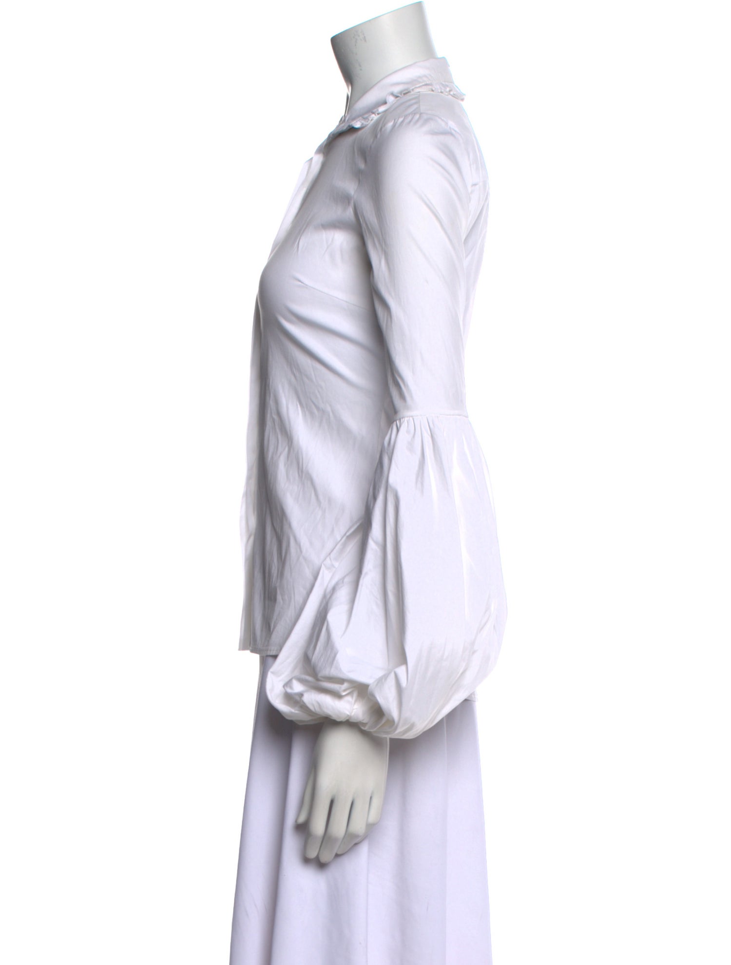 Caroline Constas Long Sleeve Button-Up Top