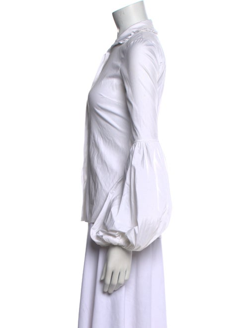 Caroline Constas Long Sleeve Button-Up Top