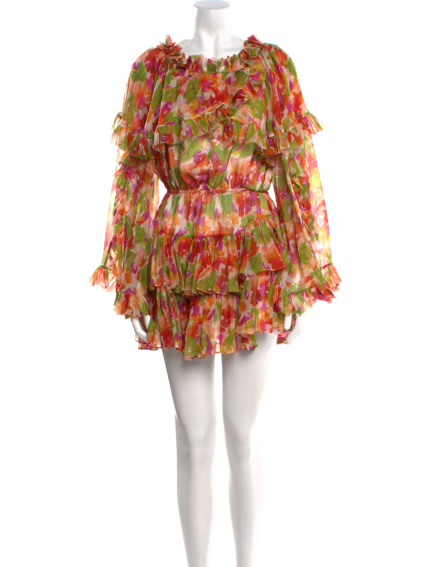 Caroline Constas Silk Mini Dress