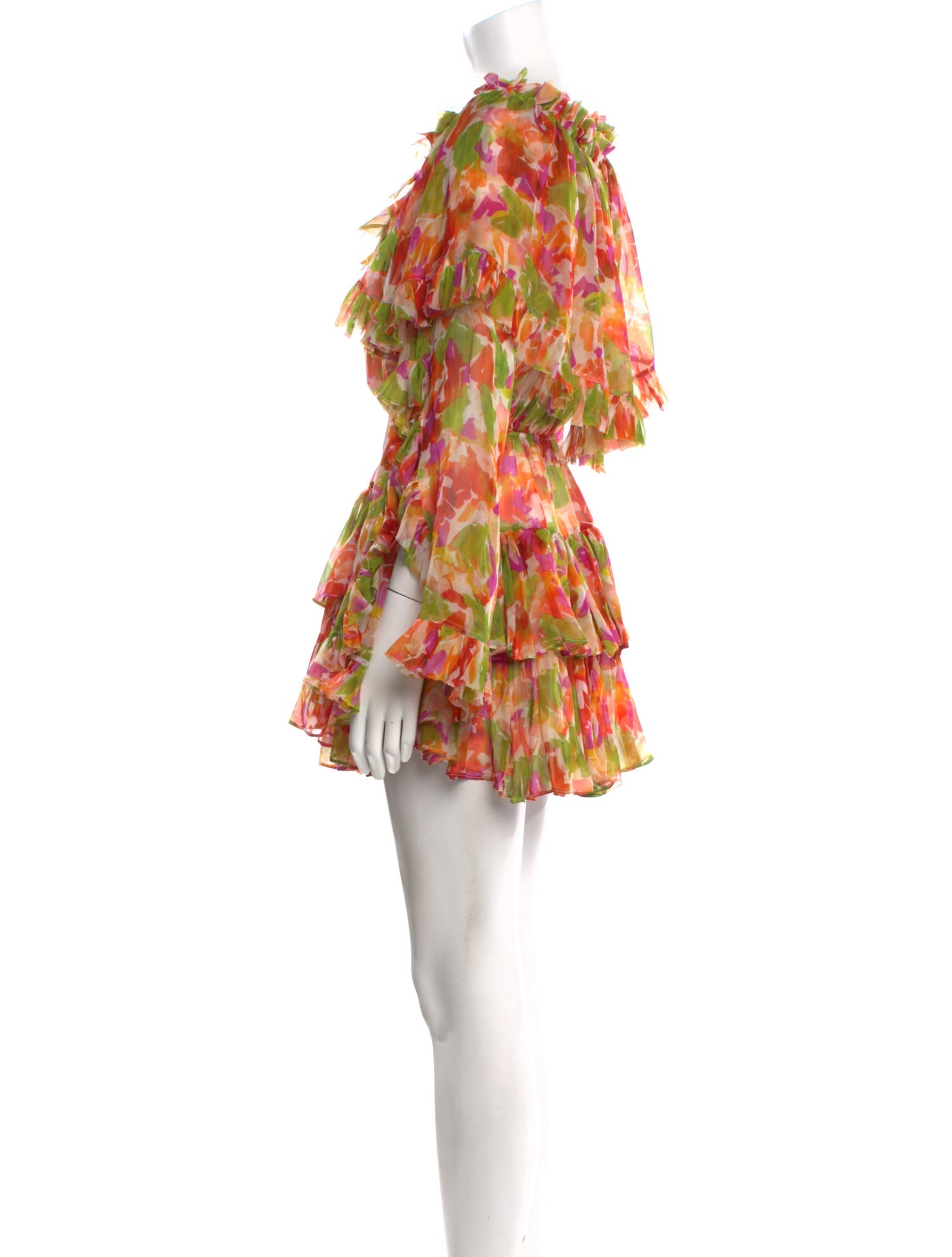 Caroline Constas Silk Mini Dress