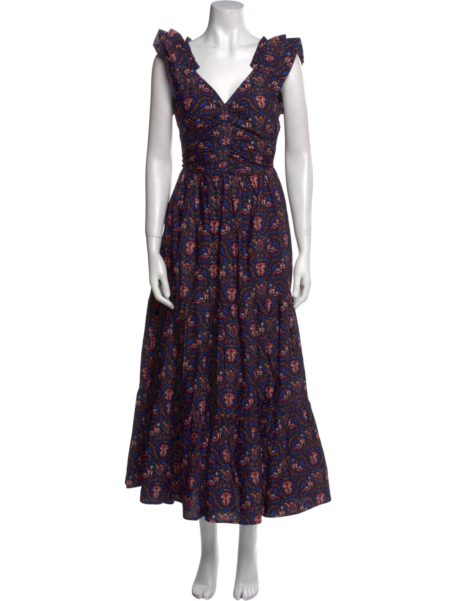 Caroline Constas Floral Print Long Dress