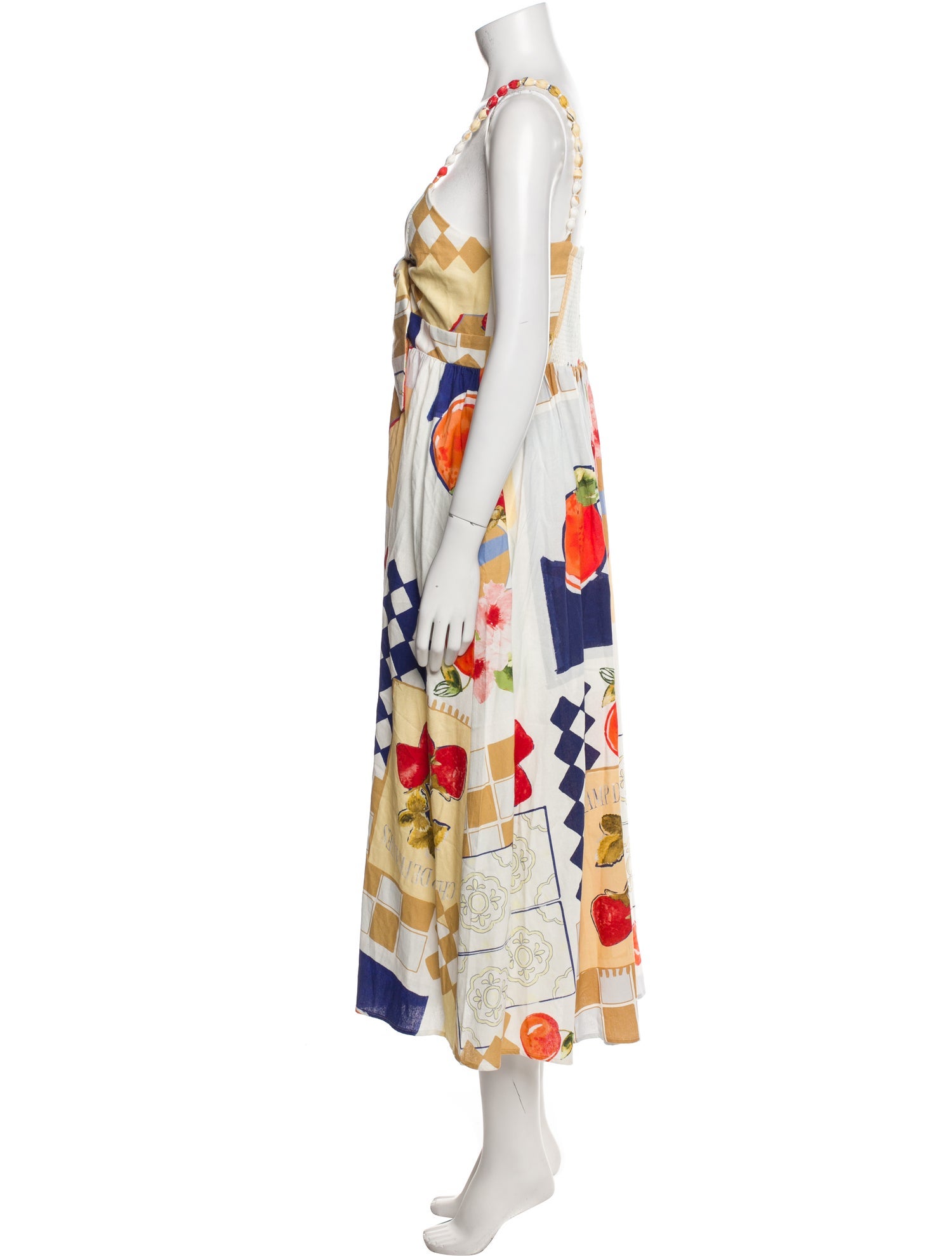 Caroline Constas Printed Long Dress