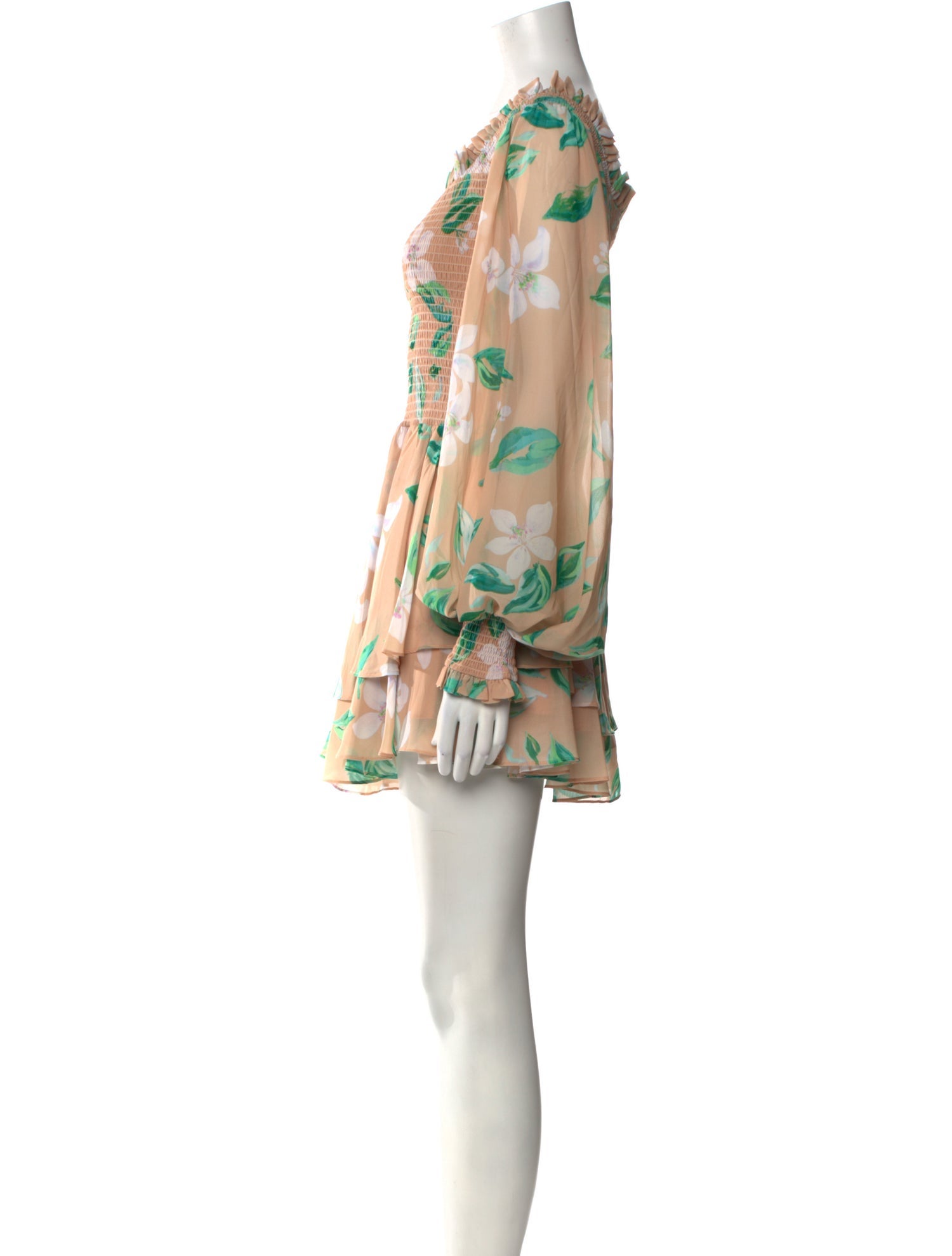 Caroline Constas Floral Print Mini Dress