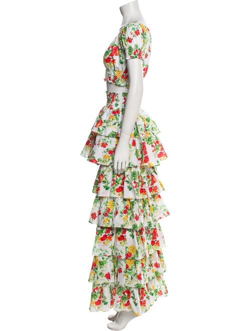 Caroline Constas Printed Skirt Set