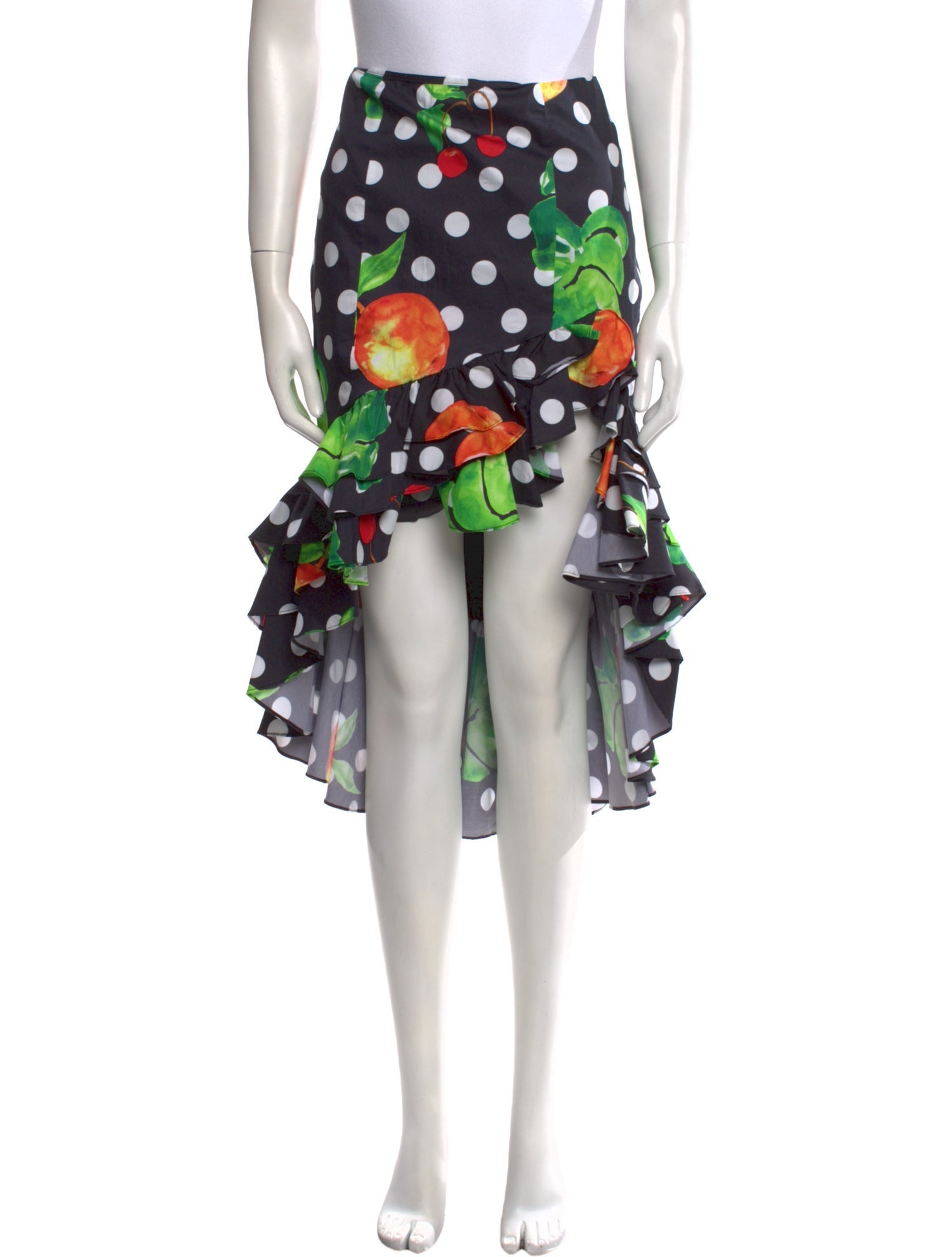 Caroline Constas Printed Knee-Length Skirt