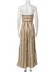 Caroline Constas Striped Strapless Jumpsuit