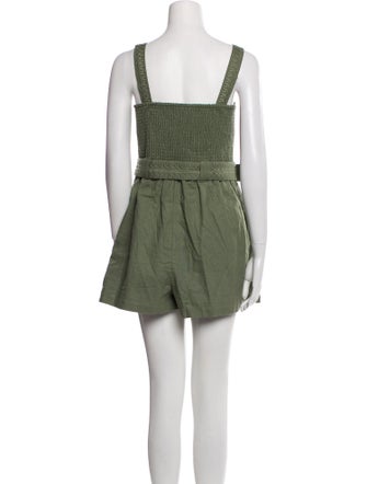 Caroline Constas Square Neckline Romper