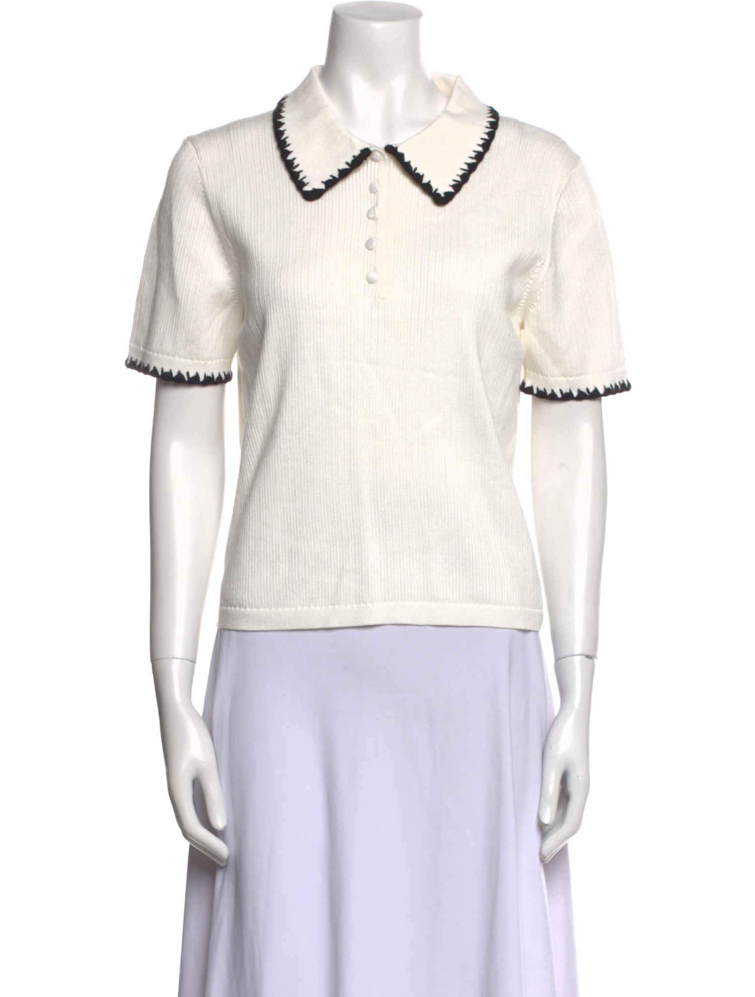 Caroline Constas Short Sleeve Polo