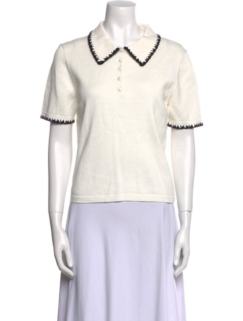 Caroline Constas Short Sleeve Polo