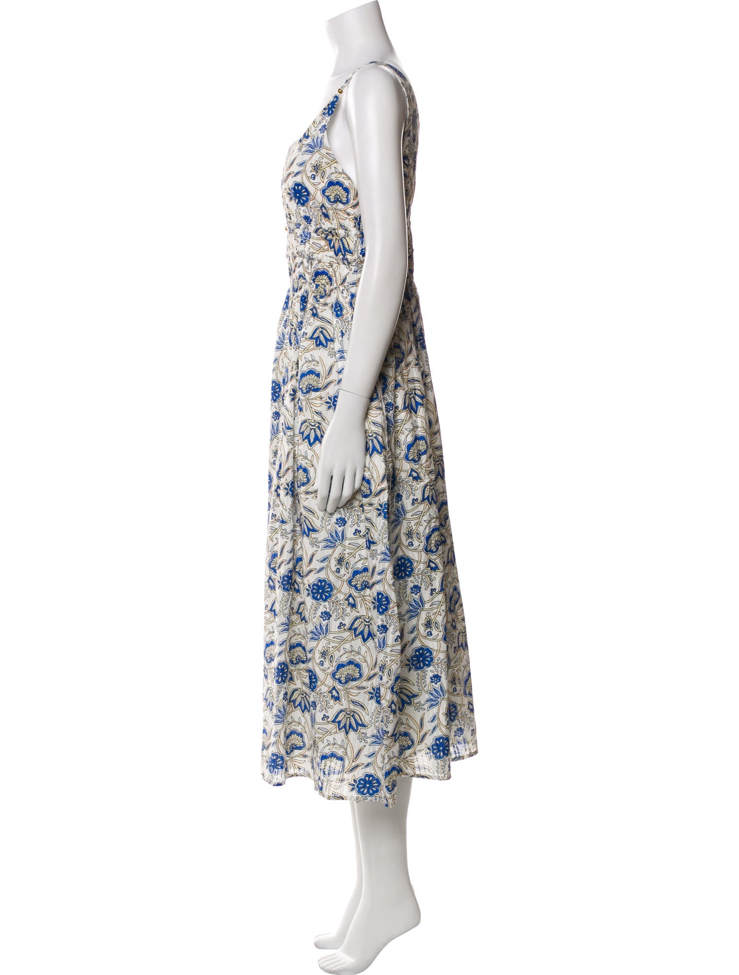 Caroline Constas Floral Print Midi Length Dress w/ Tags