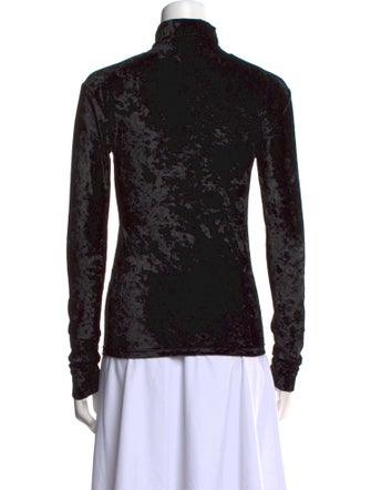 Caroline Constas Lace Pattern Turtleneck Top