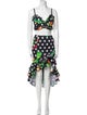 Caroline Constas Polka Dot Print Skirt Set