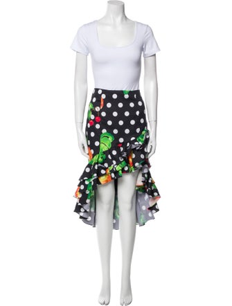 Caroline Constas Polka Dot Print Skirt Set