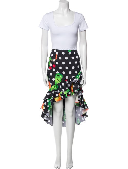 Caroline Constas Polka Dot Print Skirt Set
