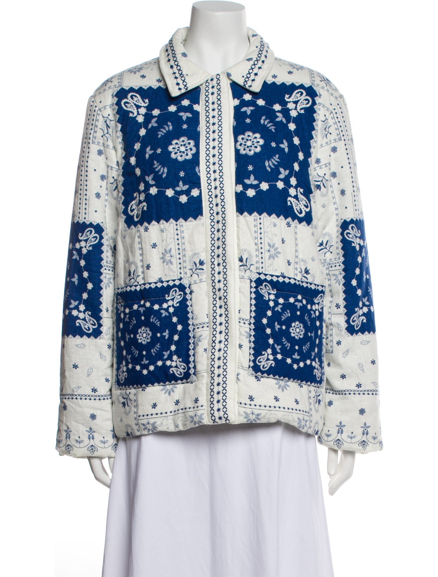 Caroline Constas Floral Print Jacket