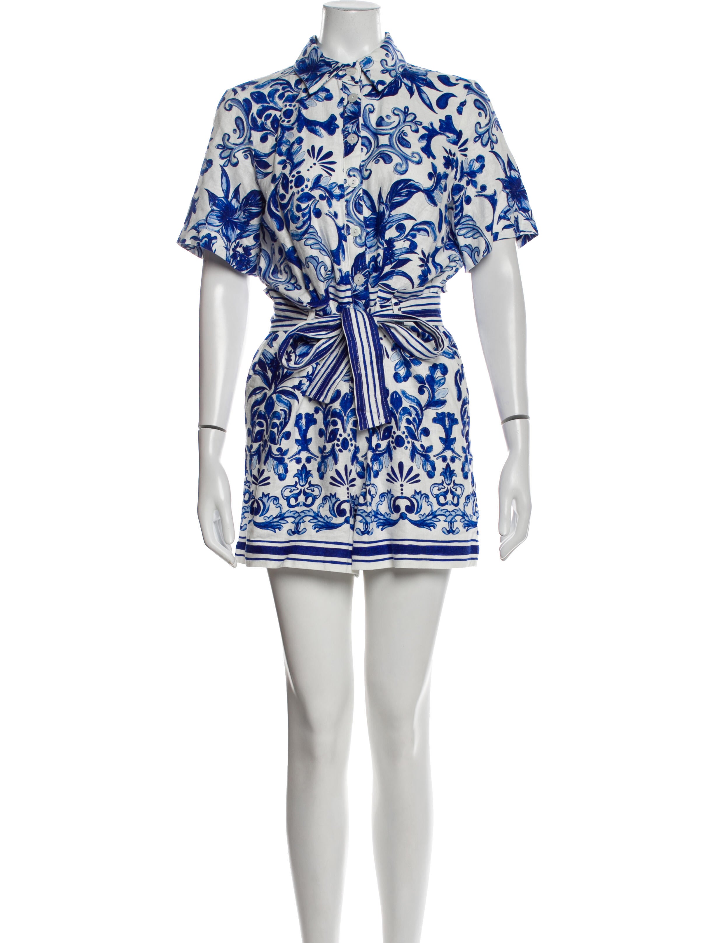 Caroline Constas Printed Romper