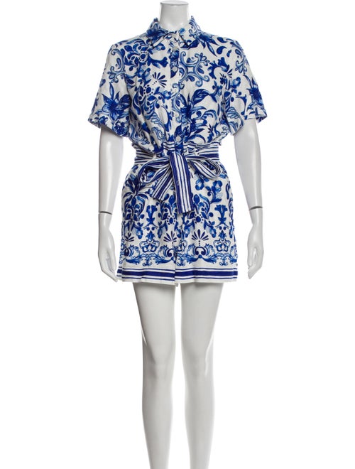 Caroline Constas Printed Romper