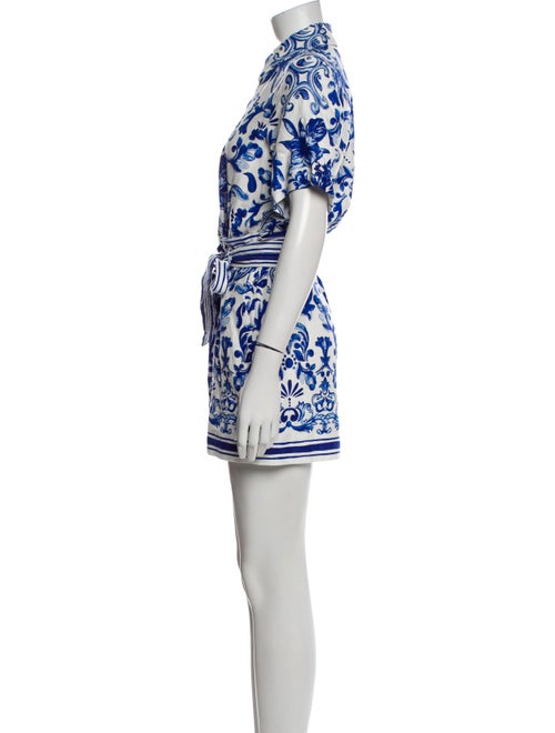 Caroline Constas Printed Romper