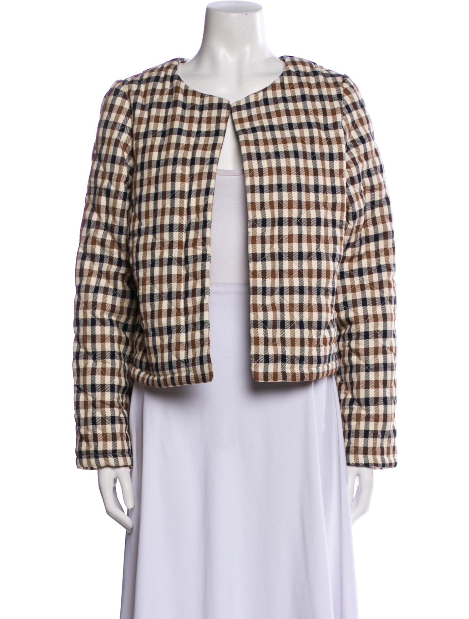 Caroline Constas Plaid Print Jacket w/ Tags