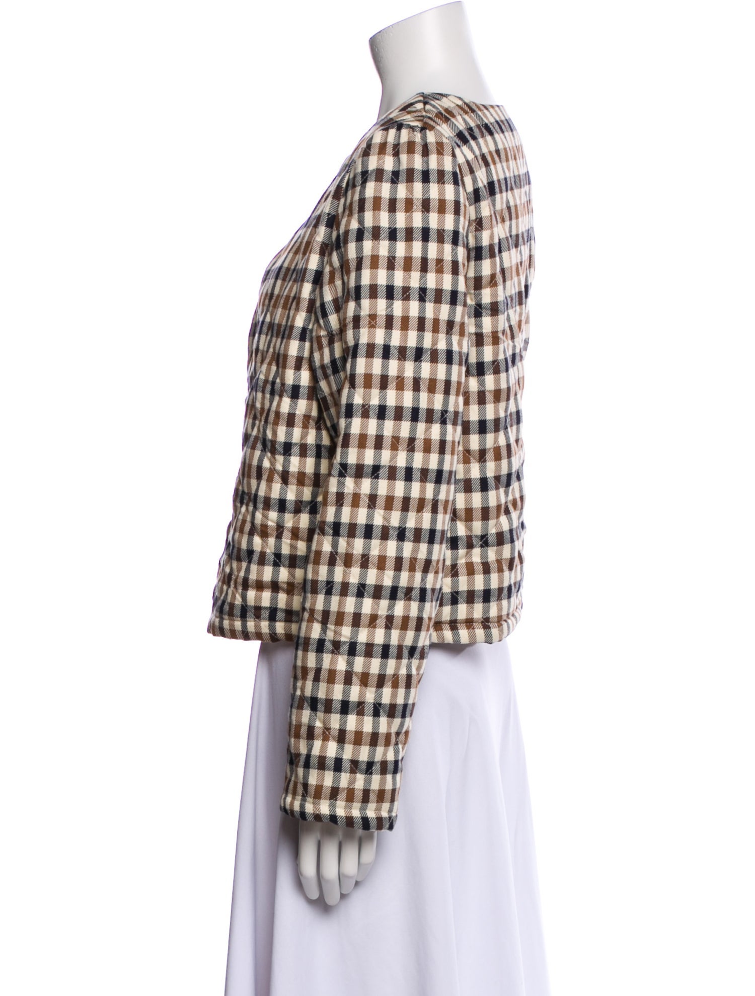 Caroline Constas Plaid Print Jacket w/ Tags