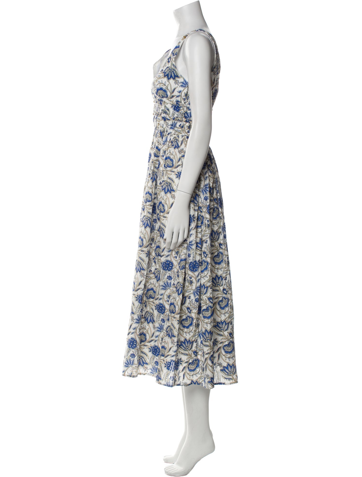 Caroline Constas Floral Print Midi Length Dress w/ Tags